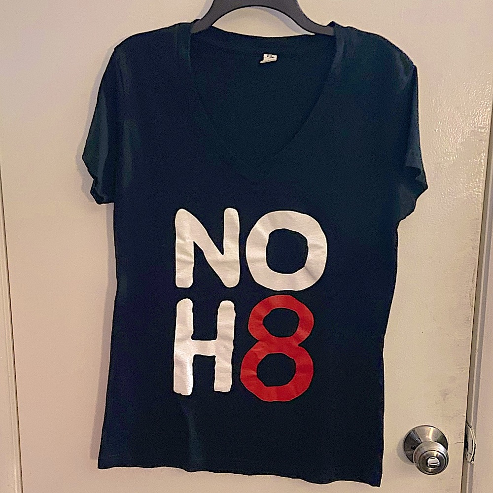 NOH8 V Neck T Shirt
